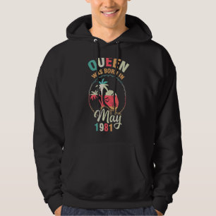 Sudadera Reina Nació En Mayo De 1981 Feliz Cumpleaños 41 Añ