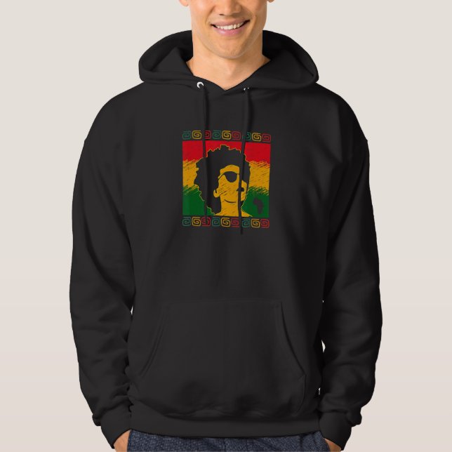 Sudadera Reina negra africana Chica negra historia negra M (Anverso)