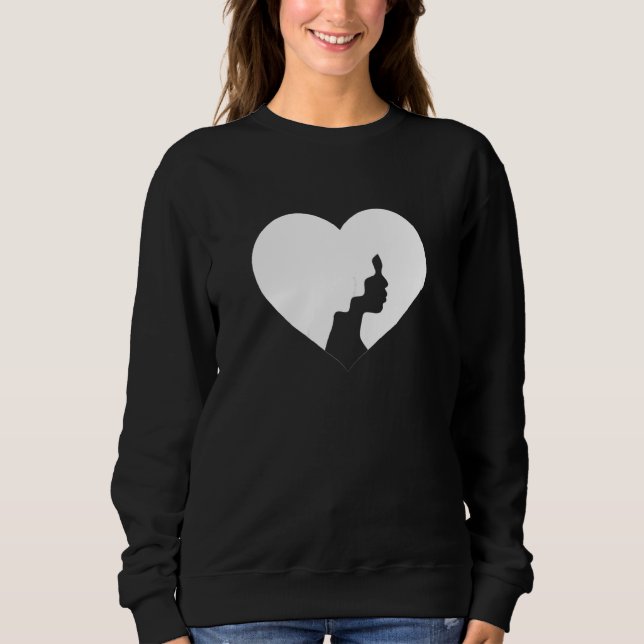 Sudadera Reina negra afro corazón Chica magia Melanin hombr (Anverso)