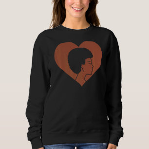 Sudadera Reina negra afro corazón Chica magia Melanin hombr