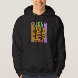 Sudadera Reina negra afro melanina reina negra