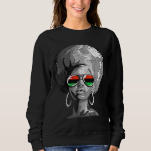 Sudadera Reina negra de la mujer africana