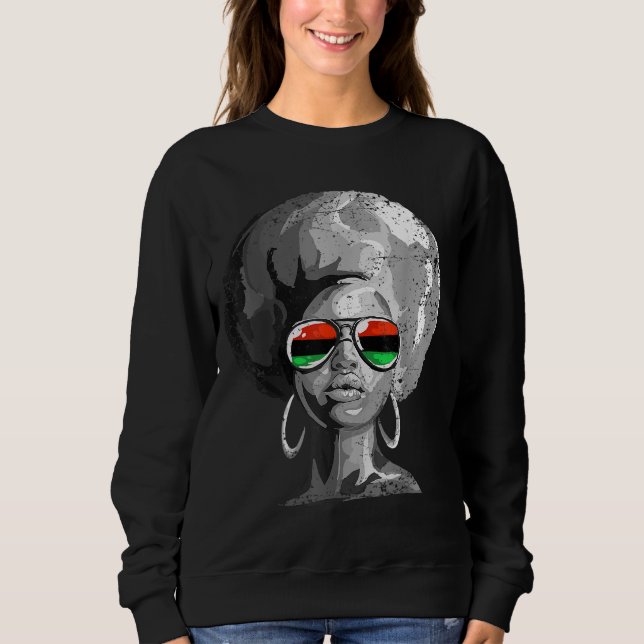 Sudadera Reina negra de la mujer africana (Anverso)