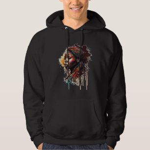 Sudadera Reina Negra Femenina Afro Melanina Goteando Su Neg
