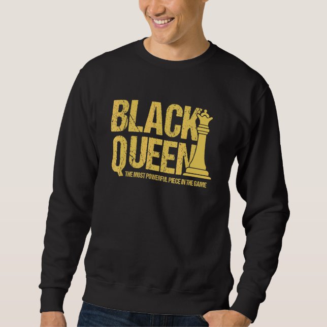 Sudadera Reina negra La pieza más poderosa Melanin Chica E (Anverso)