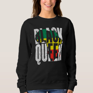 Sudadera Reina negra Melanin Afro Orgullo negro Mujer negra
