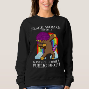 Sudadera Reina Negra Mph Salud Pública Unicornio Grado de M