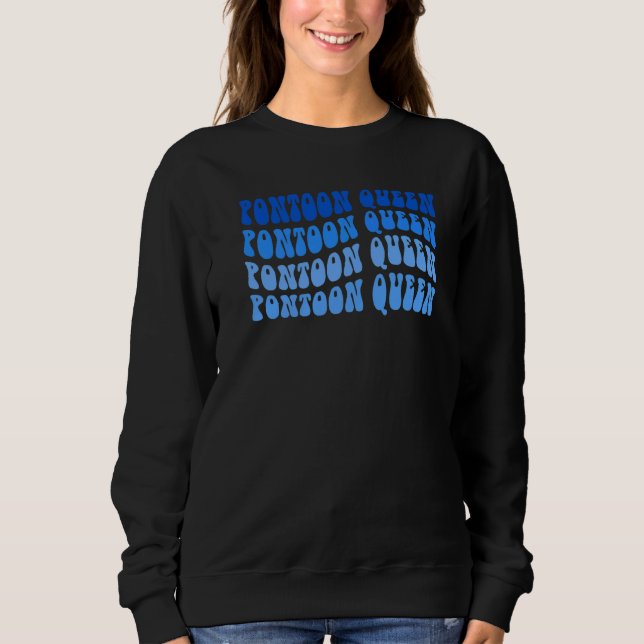 Sudadera Reina Pontoon Capitán de barco 1 (Anverso)