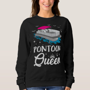 Sudadera Reina Pontoon pontooning barco divertido
