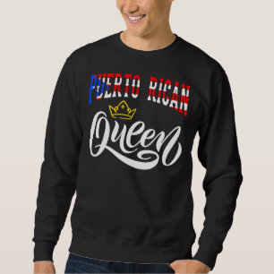 Sudadera Reina puertorriqueña Puerto Rico Boricua Puerto Ri