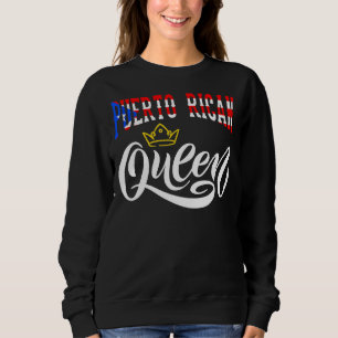 Sudadera Reina puertorriqueña Puerto Rico Boricua Puerto Ri