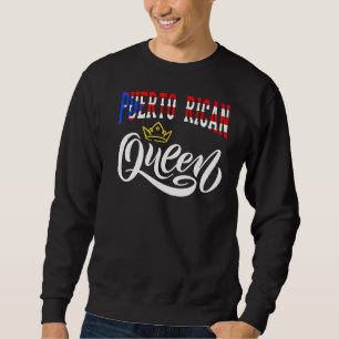 Sudadera Reina puertorriqueña Puerto Rico Boricua Puerto Ri