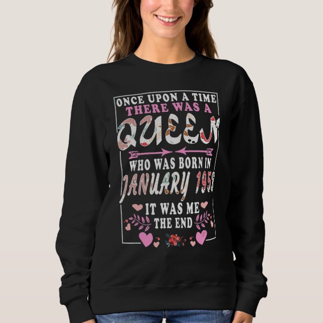 Sudadera Reina Que Nació En Enero De 1953 (Anverso)