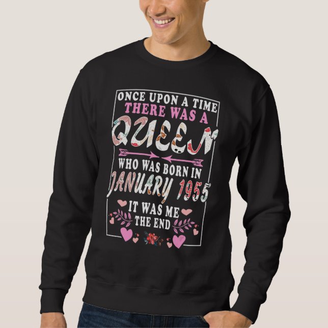 Sudadera Reina Que Nació En Enero De 1955 (Anverso)