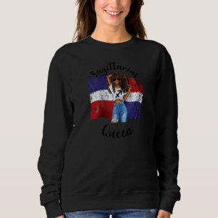 Sudadera Reina Sagitario Afro República Dominicana Femenina