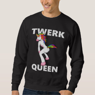 Sudadera Reina Twerk Bailando Unicornio Baile
