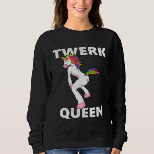 Sudadera Reina Twerking Unicornio Bailando