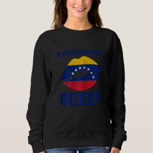 Sudadera Reina Venezolana de Mujeres Orgullo de la Bandera