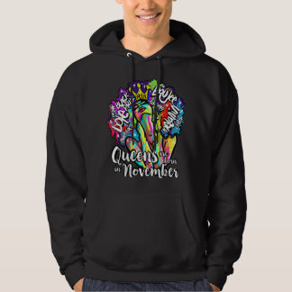Sudadera Reinas Nacidas Noviembre Escorpio Sagitario Afro W