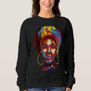 Sudadera Reinas Negras Cabello Natural Afro Melanina África