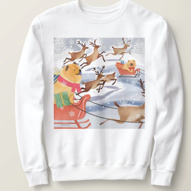 Sudadera REINDEER GAMES Camisas de perro Chow elegir estilo (Subido por el creador)