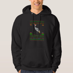 Sudadera Reindeer Santa Hat a juego de pájaro de grúa feo C
