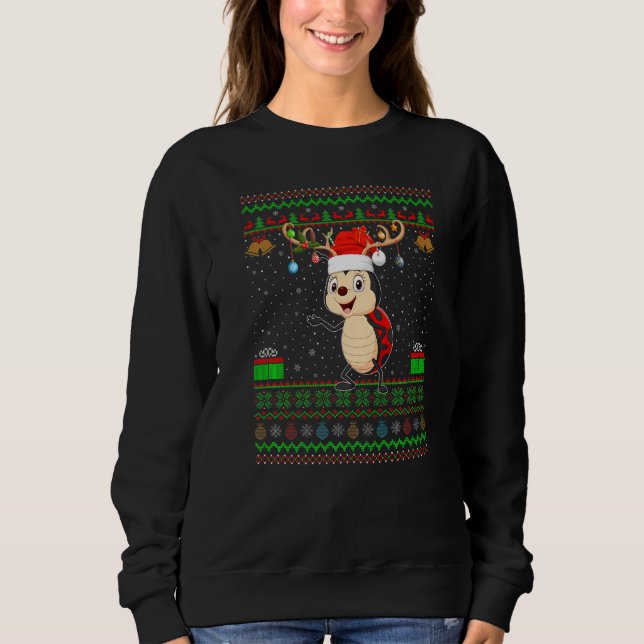 Sudadera Reindeer Santa Hat coincide con los feos Navidades (Anverso)
