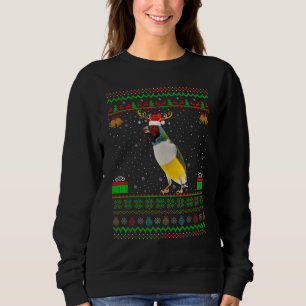 Sudadera Reindeer Santa Hat coincidiendo con Ave Feo Finch 