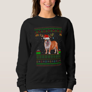 Sudadera Reindeer Santa Hat coincidiendo con el Bulldog C i