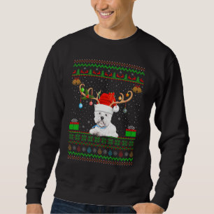 Sudadera Reindeer Santa Hat coincidiendo con Navidades feas