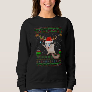 Sudadera Reindeer Sombrero de Santa que coincide con el feo