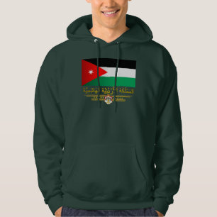Sudadera Reino de la bandera de Jordania (árabe)
