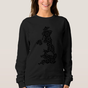 Sudadera Reino Unido Mapa de Mandala Islas Británicas Grand