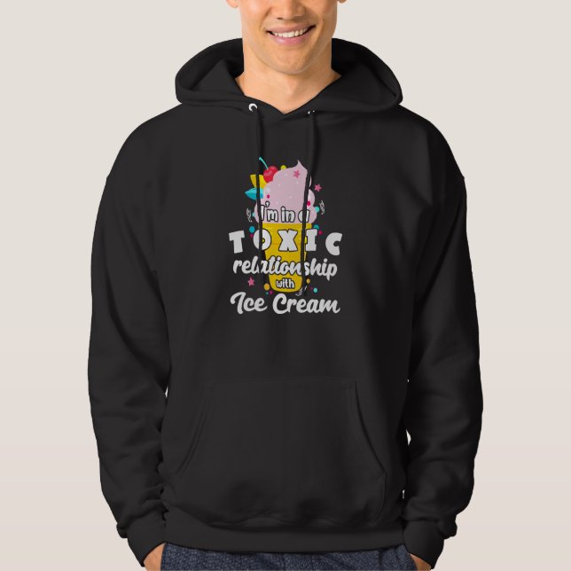 Sudadera Relación tóxica con el helado (Anverso)
