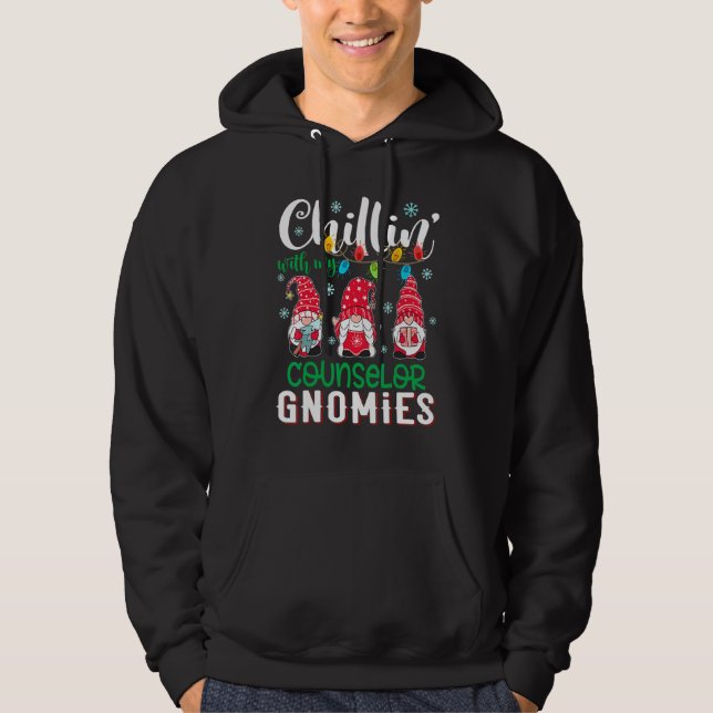 Sudadera Relajándome Con Mis Gnomitos Consejeros Luces De N (Anverso)