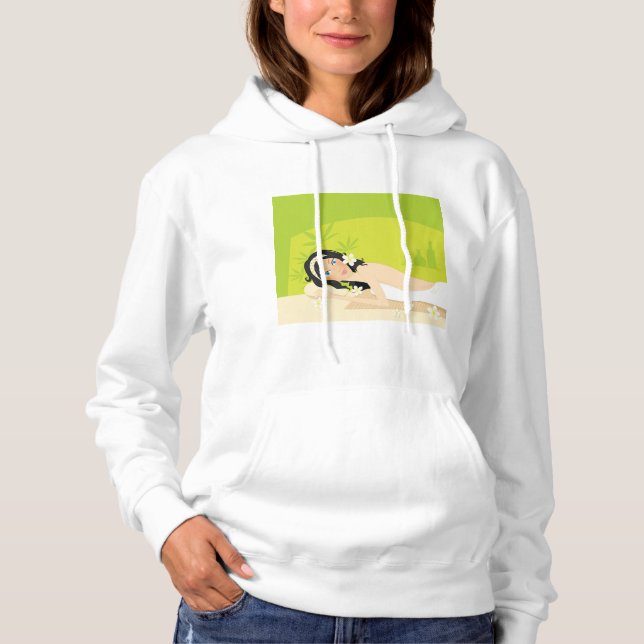 Sudadera Relajante Spa Zen Mujer Bienestar Tropical (Anverso)