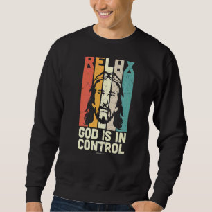 Sudadera Relajar Dios Control Biblia Cristiana Verse Religi
