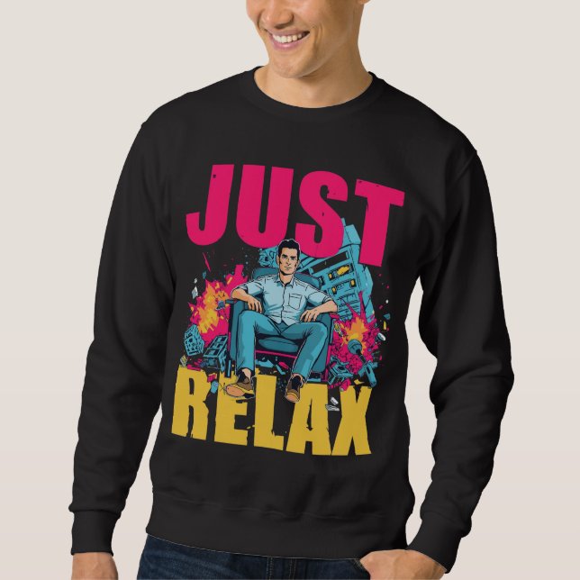 Sudadera ¡Relájate! (Anverso)