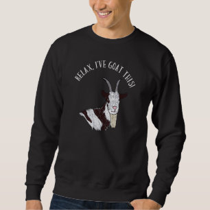 Sudadera Relájate, Caca, este Ilustracion de cabras