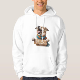 Sudadera "Relájate, ¡Es Invierno! Perro Emocionado 