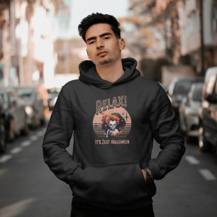 Sudadera Relájate Es Solo Halloween Payaso Niño Espeluznant