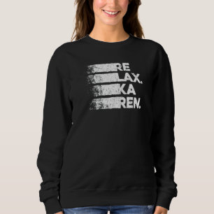 Sudadera Relájese Con Karen Y Con El Vintage Retro Sarcásti
