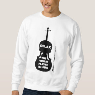Sudadera Relájese El Violin Player está aquí