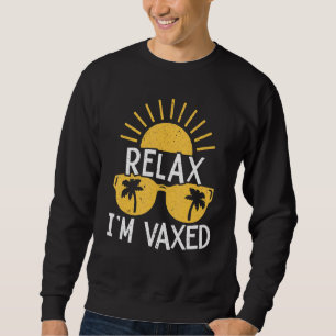 Sudadera Relájese En Im Vacunación Completamente Vacunada P