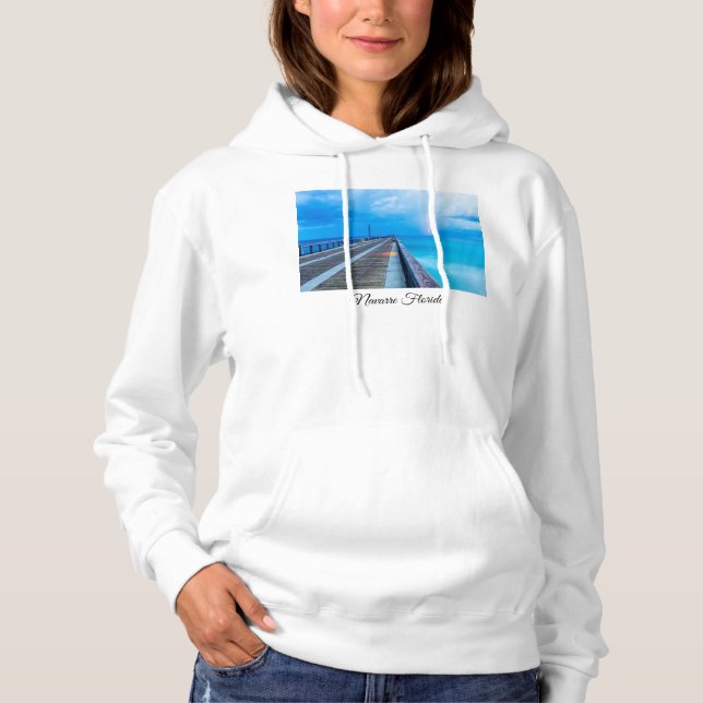 Sudadera Relámpago En Navarre Beach Pier Hoodie (Anverso)
