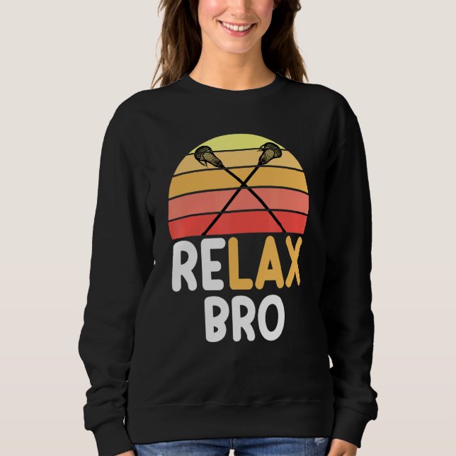 Sudadera Relax Bro Lacrosse Vintage Surf Sun (Anverso)