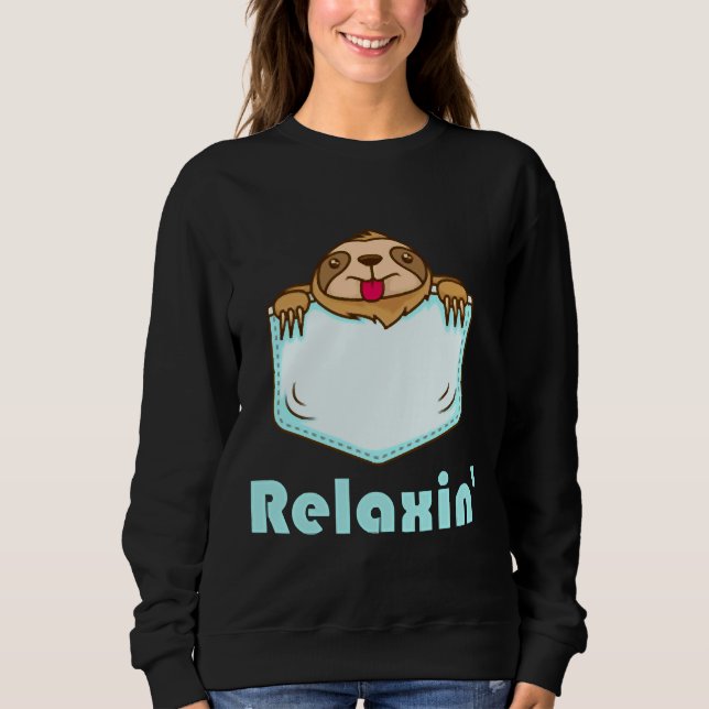 Sudadera Relaxin Sloth (Anverso)
