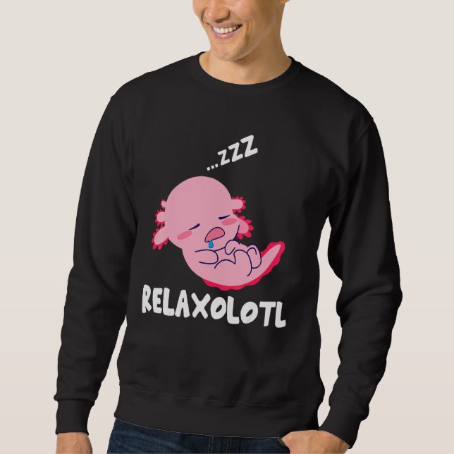 Sudadera Relaxolotl Lazy Sleeping Baby Axolotl P (Anverso)