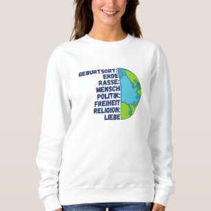 Sudadera Religión Amor Libertad La gente Planeta Tierra