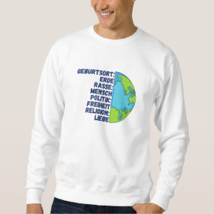 Sudadera Religión Amor Libertad La gente Planeta Tierra